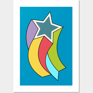 Colorful Star Posters and Art